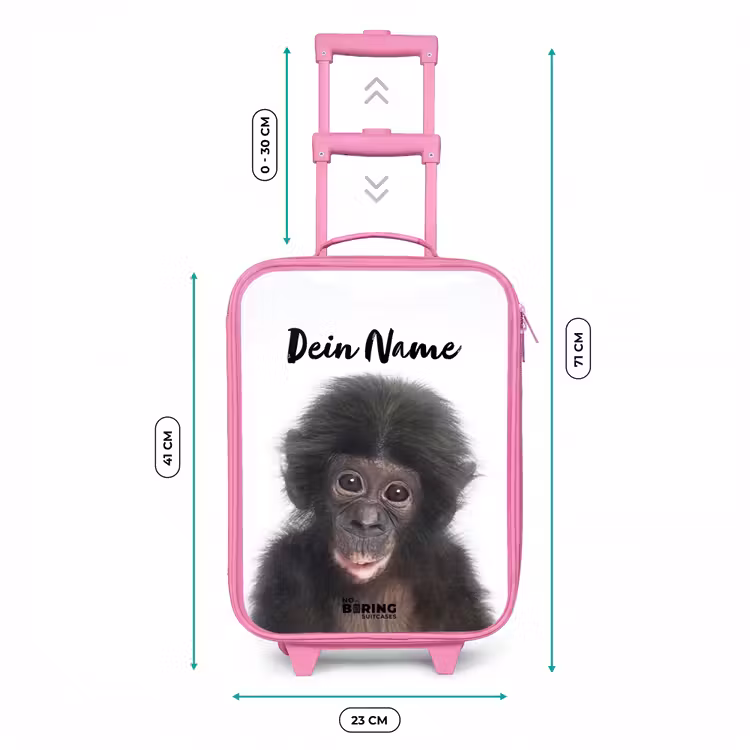 Charlie Chimp Kinderkoffer - Roze klein -productfoto_formaten