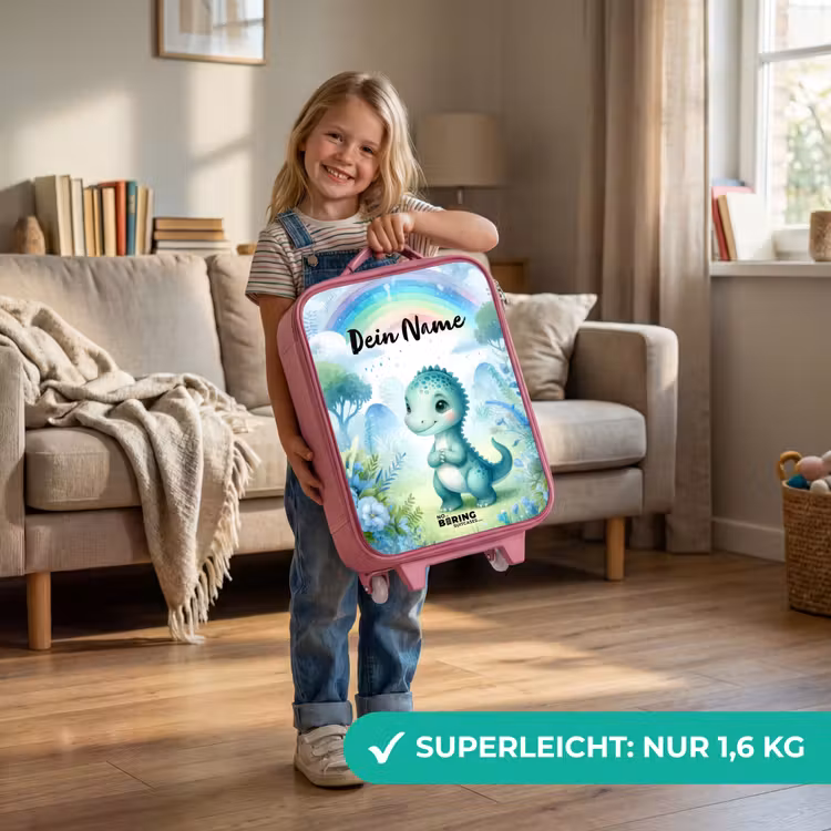 Daantje Dino Kinderkoffer - Roze klein -sfeer2_DE