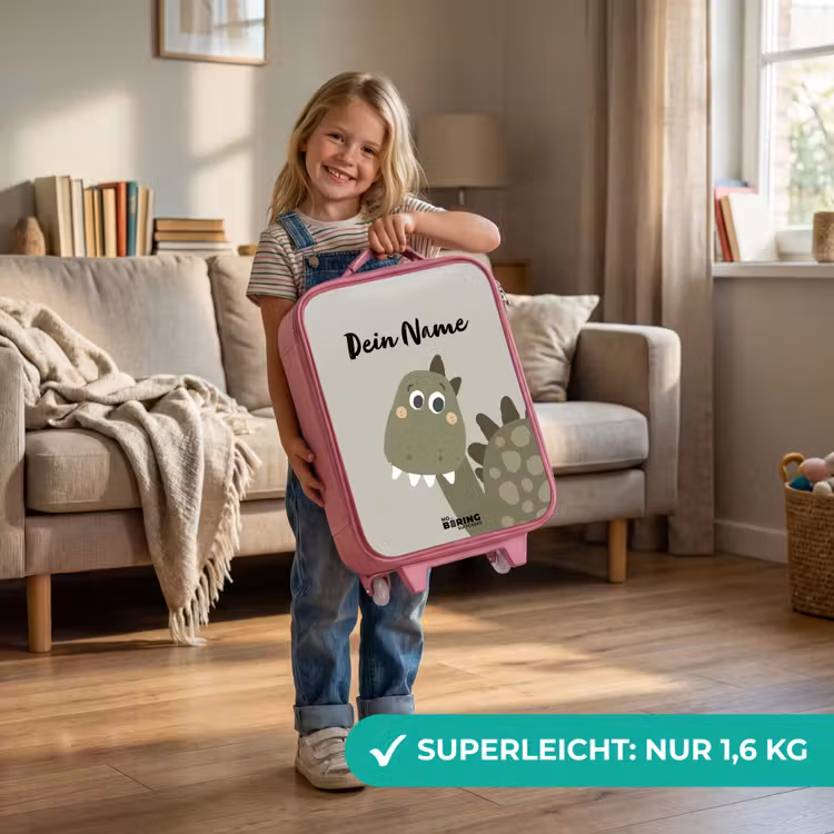 Danny dino Kinderkoffer - Roze klein -sfeer2_DE