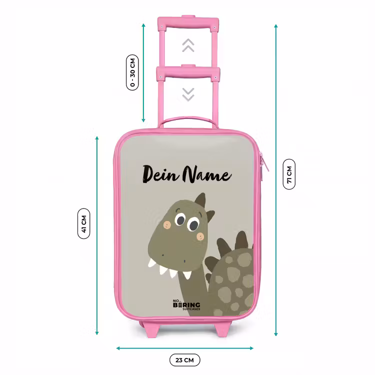 Danny dino Kinderkoffer - Roze klein -productfoto_formaten