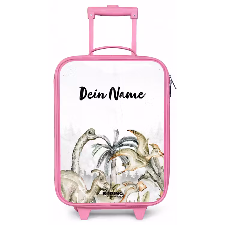 Dino Jungle Kinderkoffer - Roze klein -zz3dotto