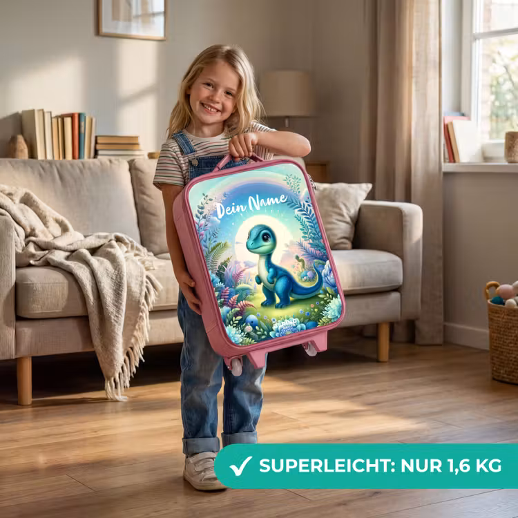 Django Dino Kinderkoffer - Roze klein -sfeer2_DE