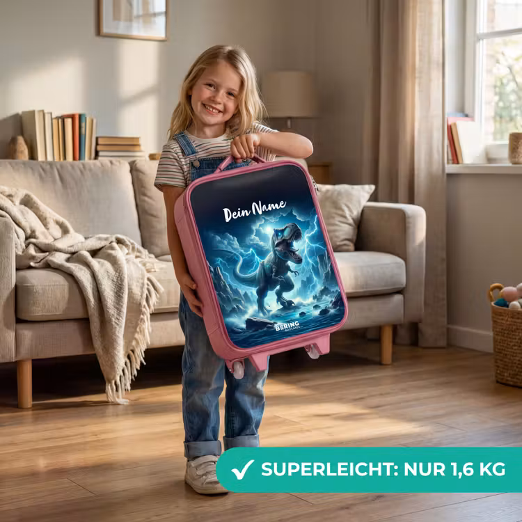 Donderslagdino Kinderkoffer - Roze klein -sfeer2_DE