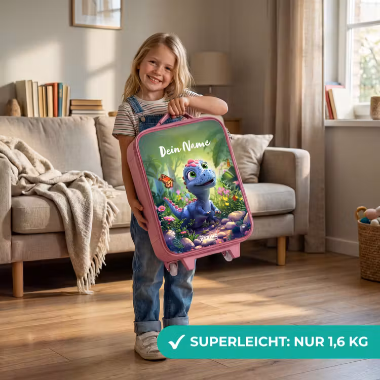 Donny Dino Kinderkoffer - Roze klein -sfeer2_DE