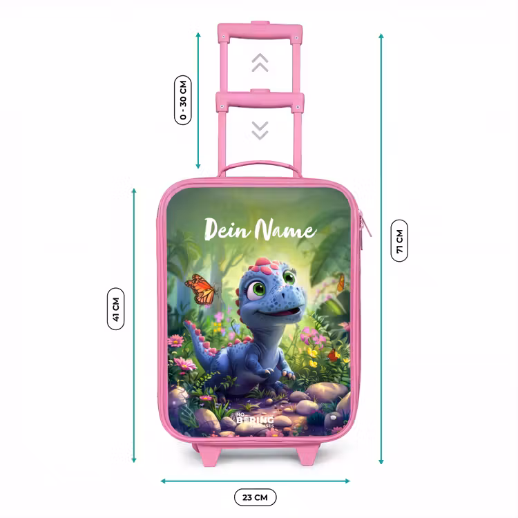 Donny Dino Kinderkoffer - Roze klein -productfoto_formaten