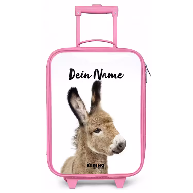 Eddy Ezel Kinderkoffer - Roze klein -zz3dotto