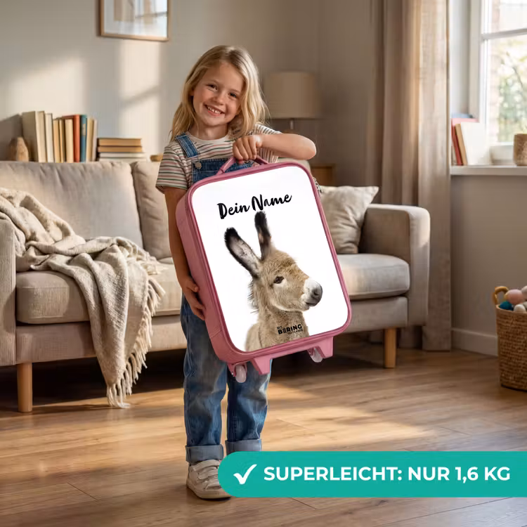 Eddy Ezel Kinderkoffer - Roze klein -sfeer2_DE