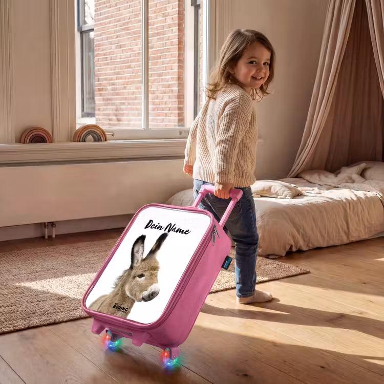 Eddy Ezel Kinderkoffer - Roze klein -sfeer1