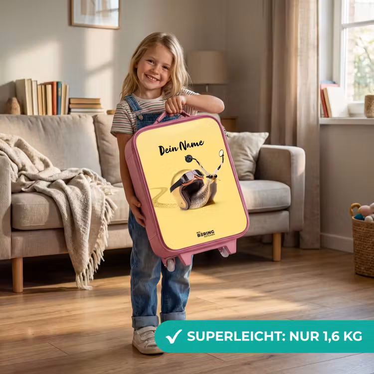 Escar-Go - Geel Kinderkoffer - Roze klein -sfeer2_DE