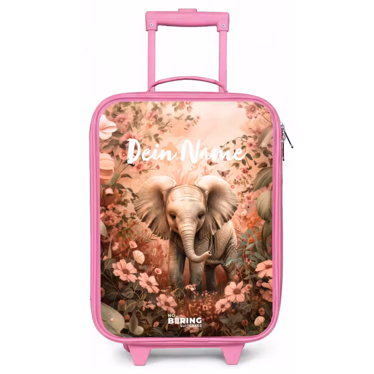 Flora flapoor Kinderkoffer - Roze klein -zz3dotto