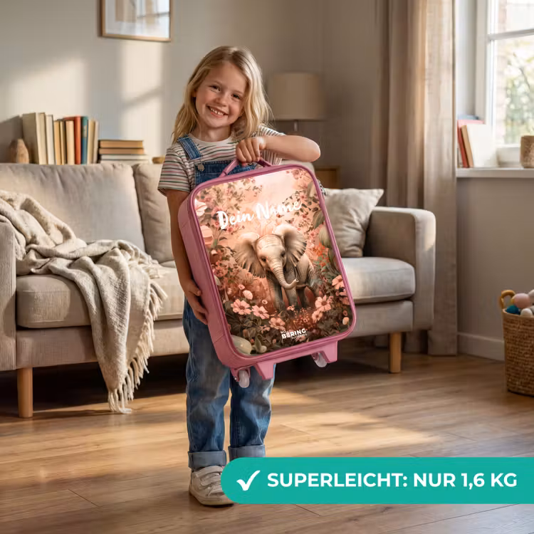 Flora flapoor Kinderkoffer - Roze klein -sfeer2_DE