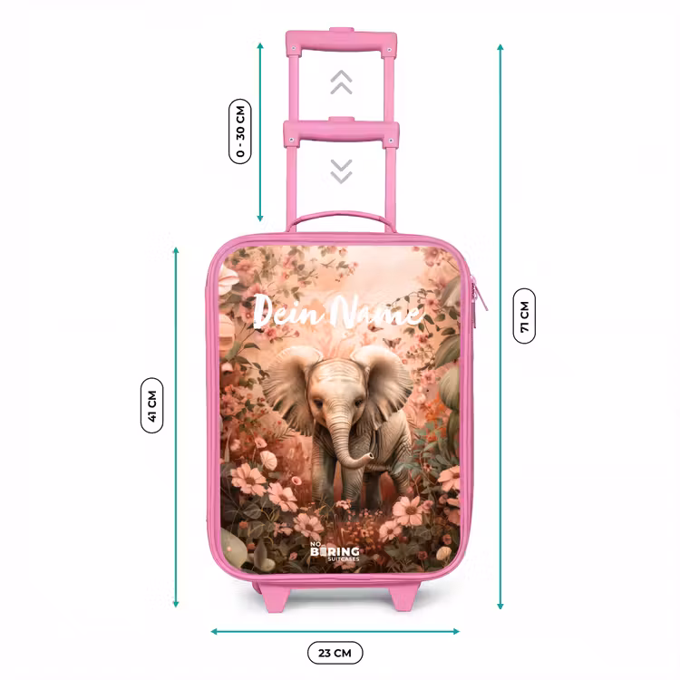 Flora flapoor Kinderkoffer - Roze klein -productfoto_formaten