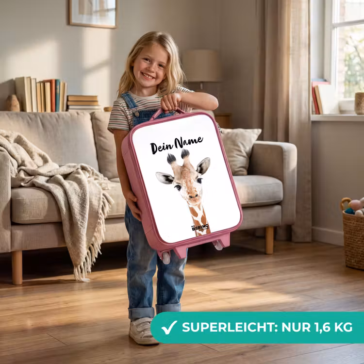 Gerrie Giraffe Kinderkoffer - Roze klein -sfeer2_DE
