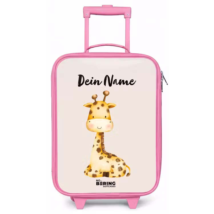 Gigi Giraffe Kinderkoffer - Roze klein -zz3dotto