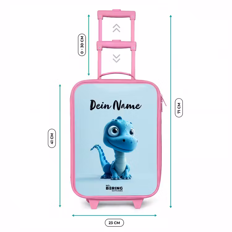 Blije Bronto Kinderkoffer - Roze klein -productfoto_formaten