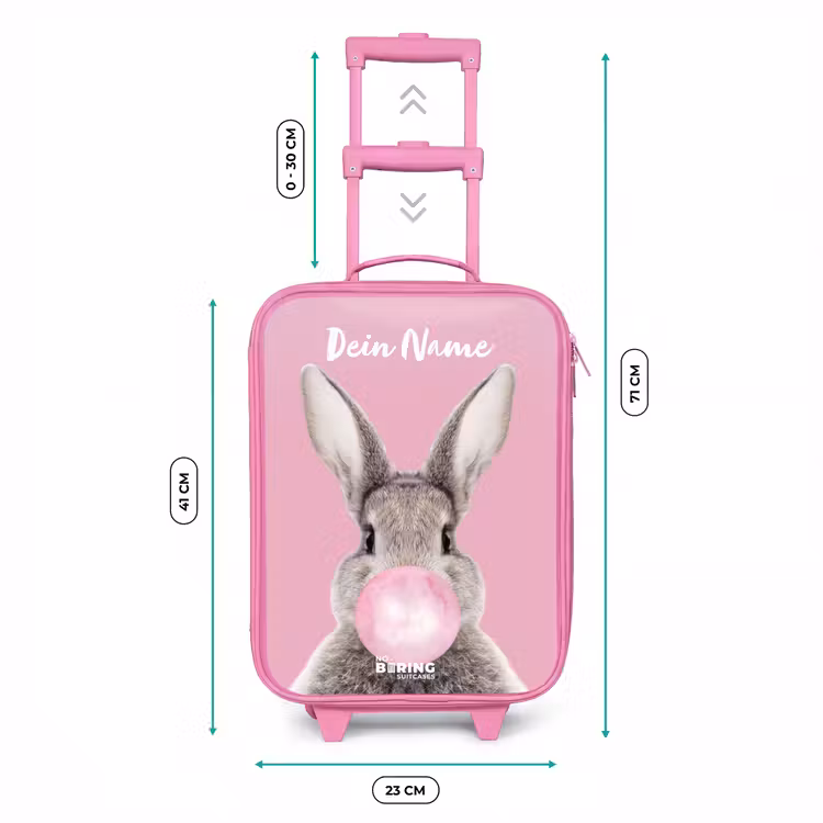 Kauwend knaagje Kinderkoffer - Roze klein -productfoto_formaten