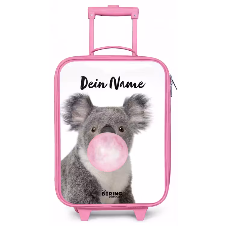 Kauwgom koala Kinderkoffer - Roze klein -zz3dotto