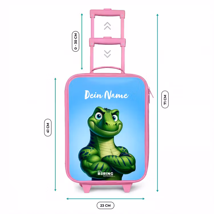Spierbundelsaurus Kinderkoffer - Roze klein -productfoto_formaten