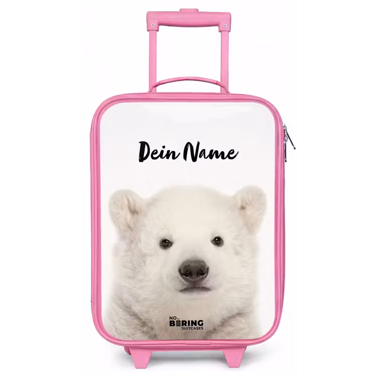 Schattige Ijsbeer Kinderkoffer - Roze klein -zz3dotto