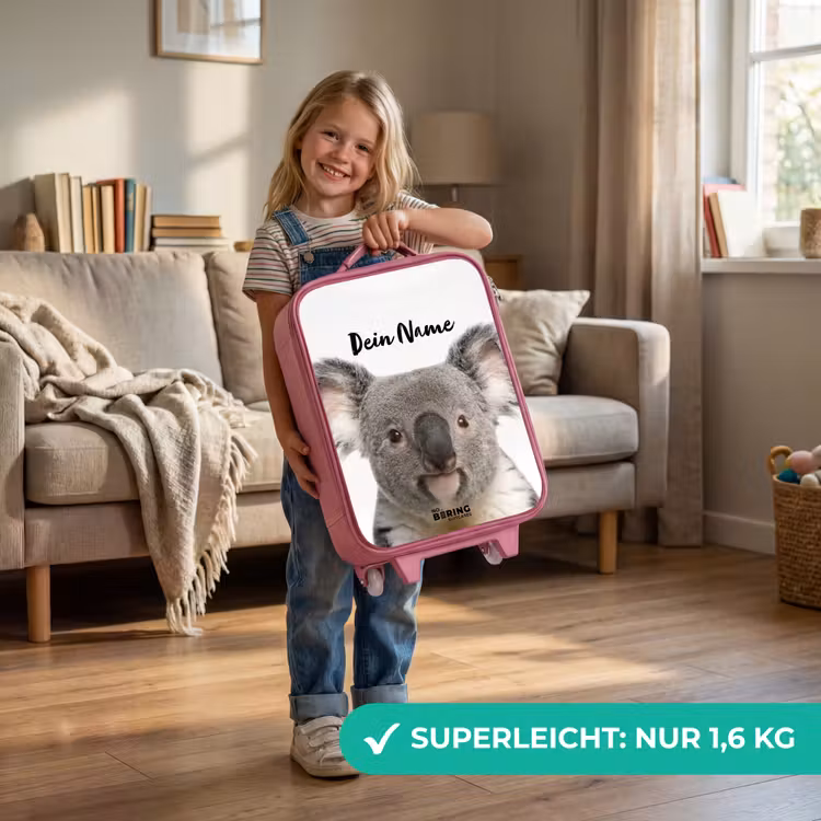 Schattige Koala Beer Kinderkoffer - Roze klein -sfeer2_DE