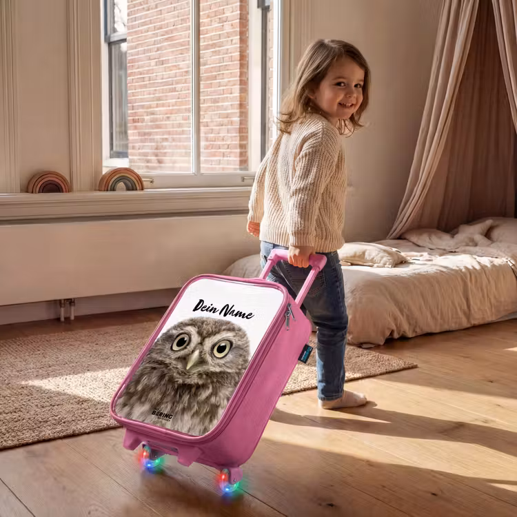 Ulke Uil Kinderkoffer - Roze klein -sfeer1