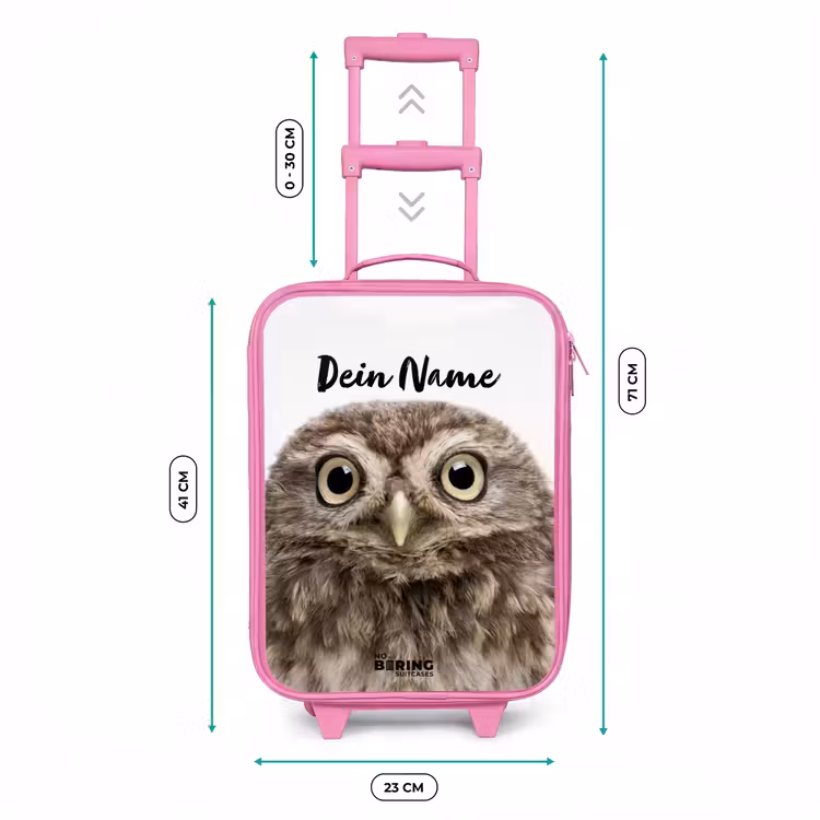 Ulke Uil Kinderkoffer - Roze klein -productfoto_formaten