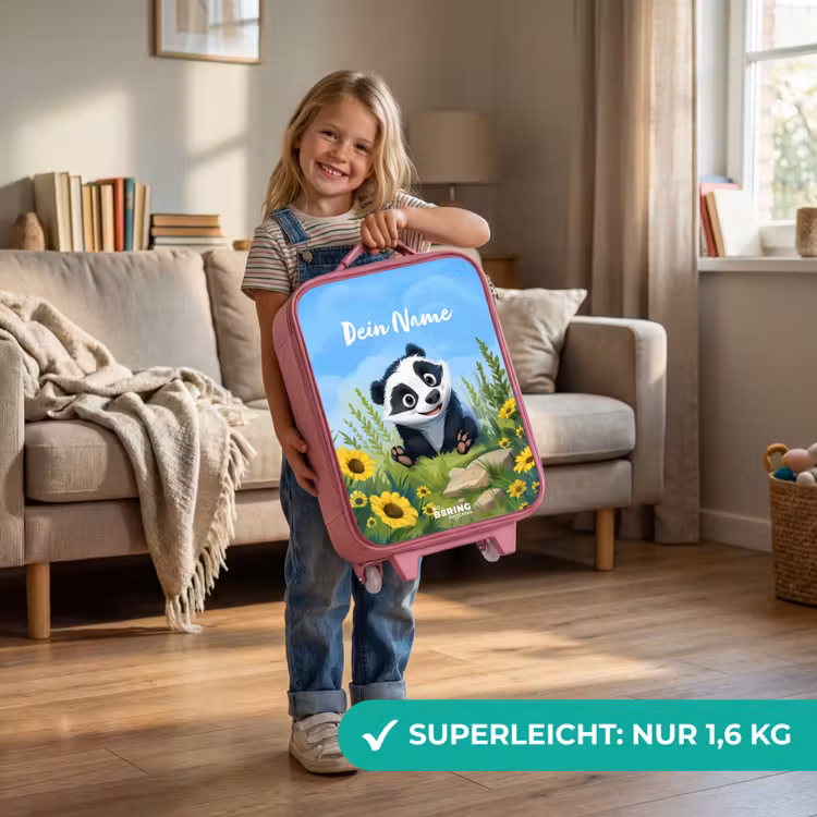 Willem wasbeer Kinderkoffer - Roze klein -sfeer2_DE