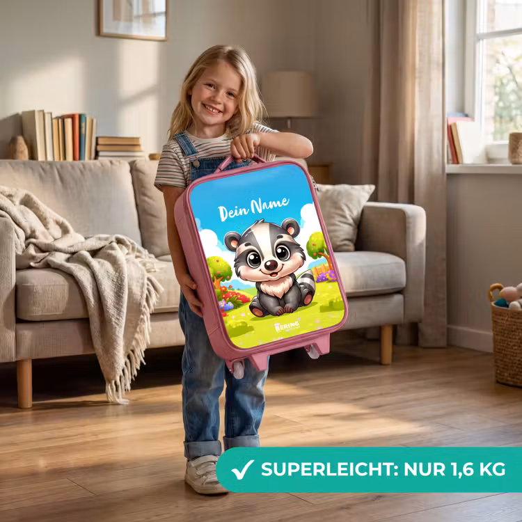 Willy Wipstaart Kinderkoffer - Roze klein -sfeer2_DE
