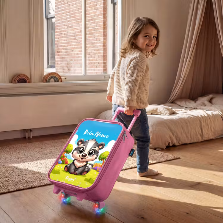 Willy Wipstaart Kinderkoffer - Roze klein -sfeer1