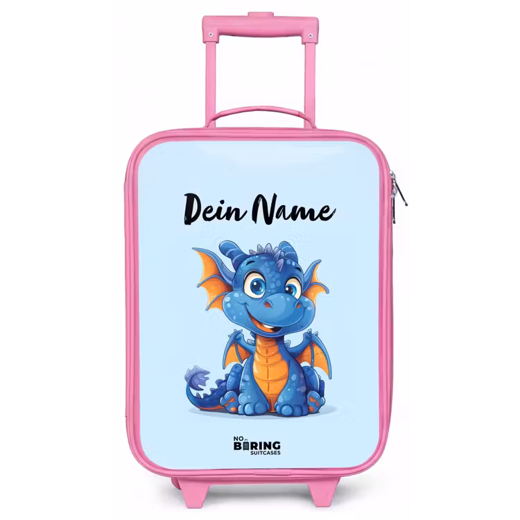 Dinky draakje Kinderkoffer - Roze klein -zz3dotto