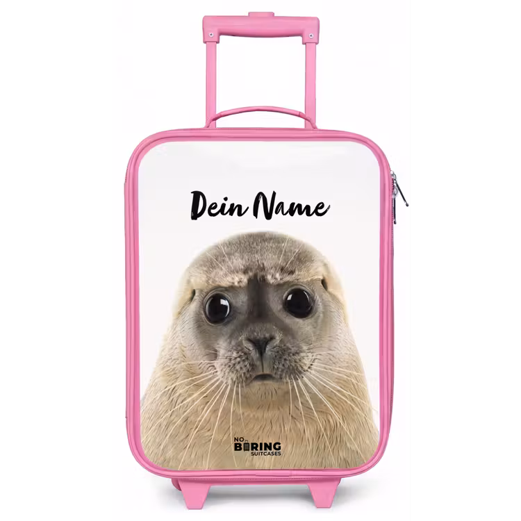 Zyon Zeehond Kinderkoffer - Roze klein -zz3dotto