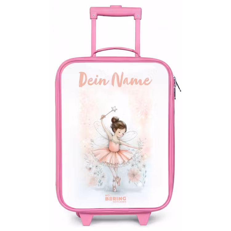 Ballerina - Elf - Fee Kinderkoffer - Roze klein -zz3dotto