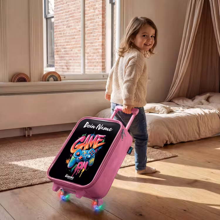 Controller - Game - Graffiti - Tekst Kinderkoffer - Roze klein -sfeer1