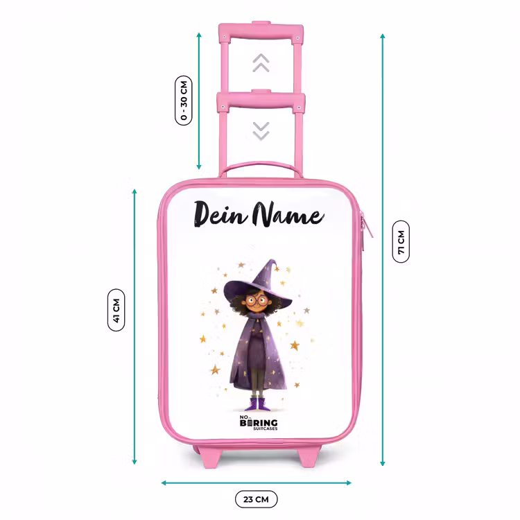 De paarse tovenaarsmantel Kinderkoffer - Roze klein -productfoto_formaten