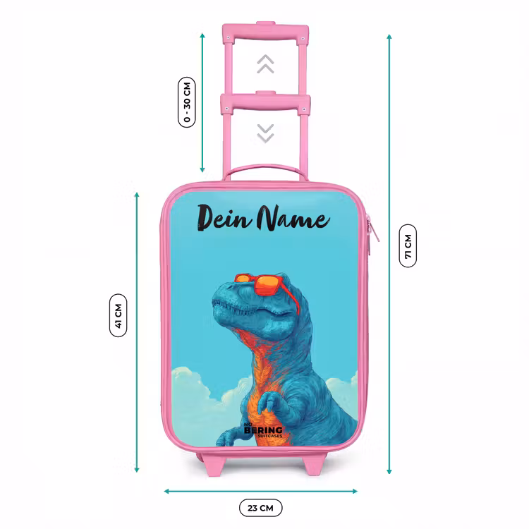 Dino - Zonnebril - Blauw Kinderkoffer - Roze klein -productfoto_formaten
