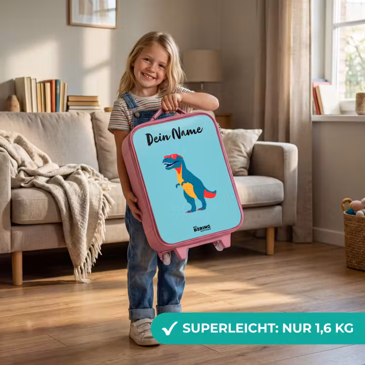 Dino - Dier - Zonnebril Kinderkoffer - Roze klein -sfeer2_DE