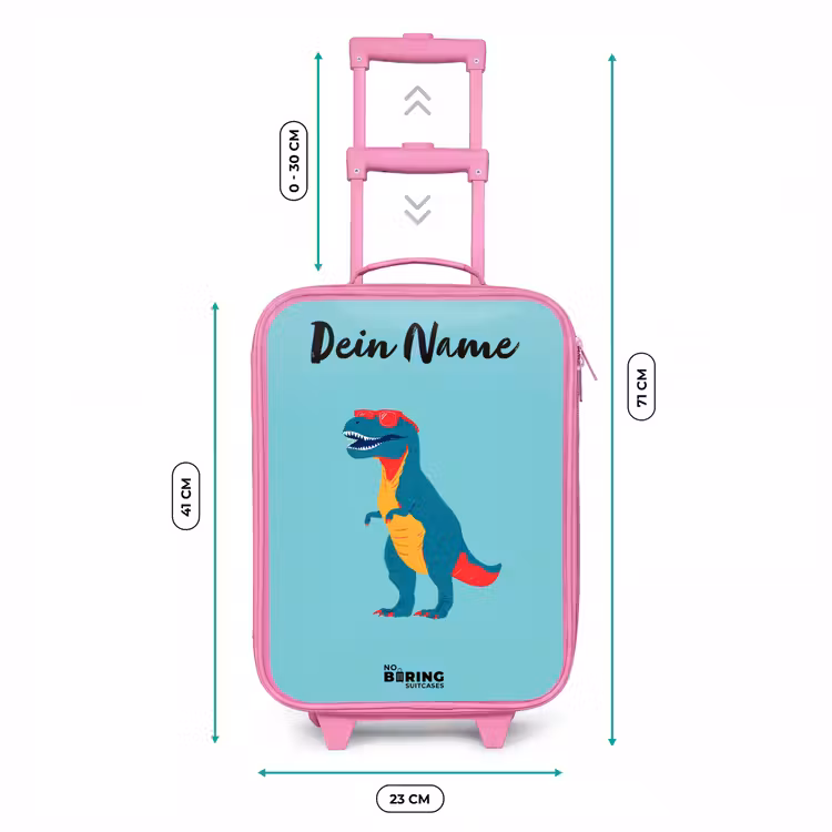 Dino - Dier - Zonnebril Kinderkoffer - Roze klein -productfoto_formaten