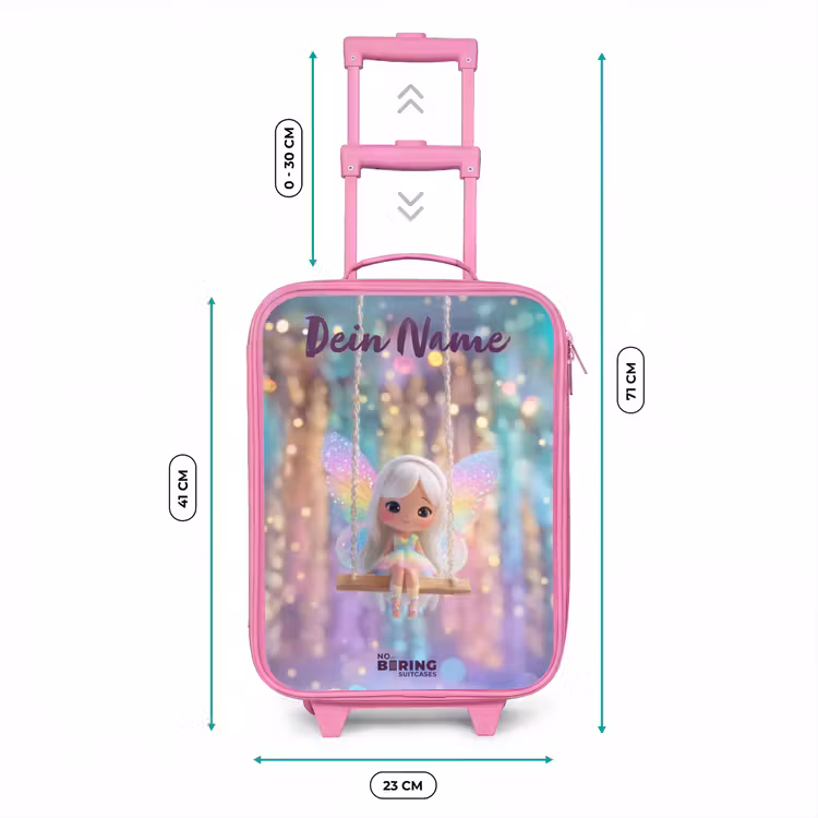 Fee - Elf - Regenboog Kinderkoffer - Roze klein -productfoto_formaten