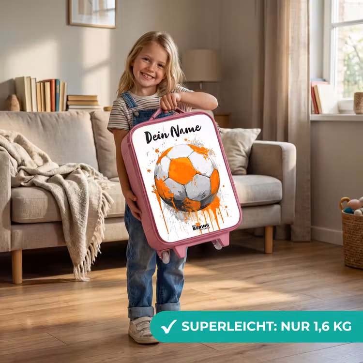 Voetbalvibes - Verf - Oranje Kinderkoffer - Roze klein -sfeer2_DE