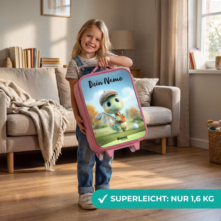 Golf - Dino - Groen Kinderkoffer - Roze klein -sfeer2_DE