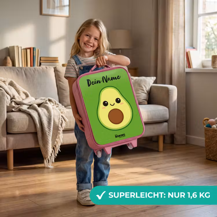 Kawai - Avocado - Groen Kinderkoffer - Roze klein -sfeer2_DE
