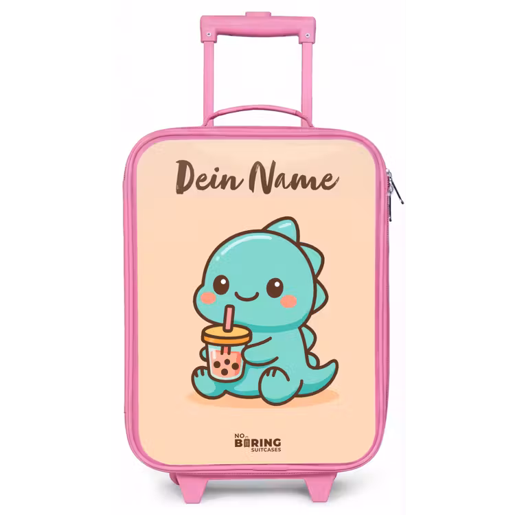 Kawai - Dino - Bubbletea Kinderkoffer - Roze klein -zz3dotto