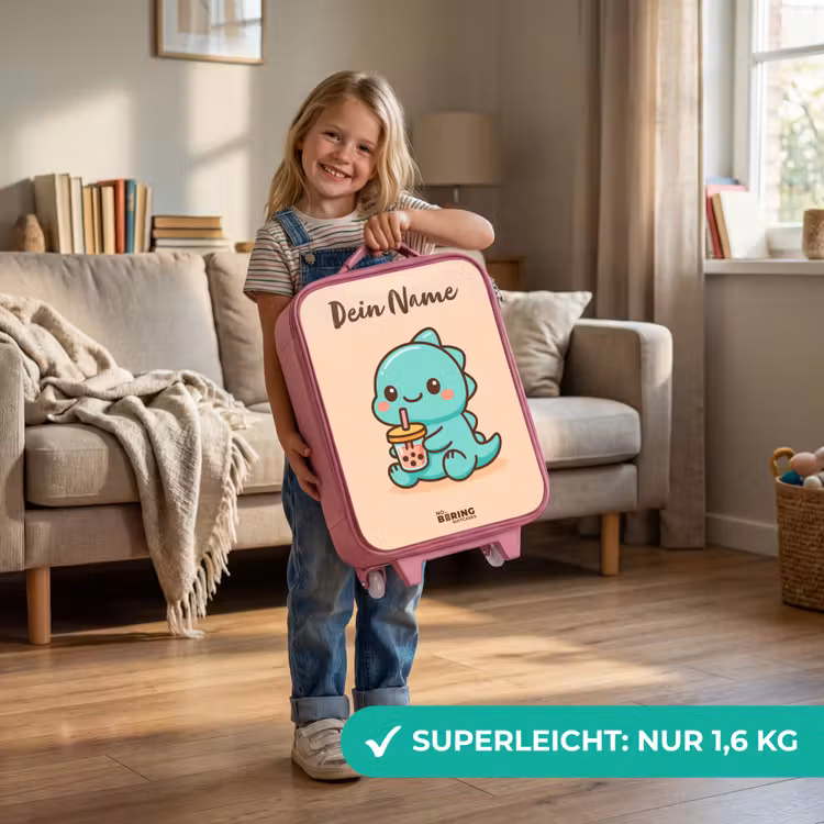 Kawai - Dino - Bubbletea Kinderkoffer - Roze klein -sfeer2_DE