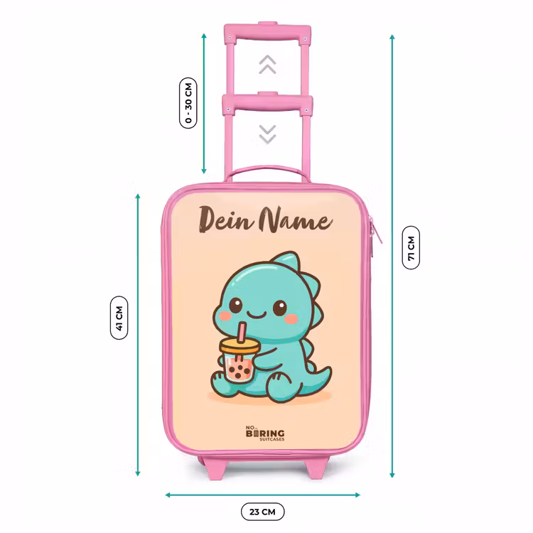 Kawai - Dino - Bubbletea Kinderkoffer - Roze klein -productfoto_formaten