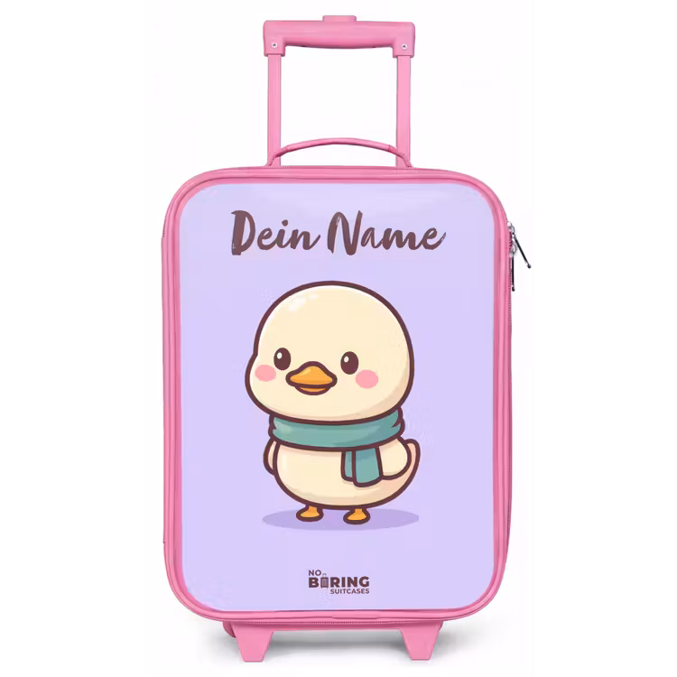 Kawai - Eend - Sjaal Kinderkoffer - Roze klein -zz3dotto