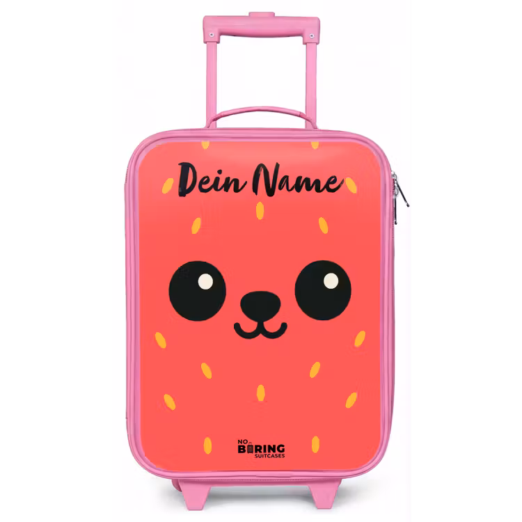 Kawai - Aardbei - Rood Kinderkoffer - Roze klein -zz3dotto