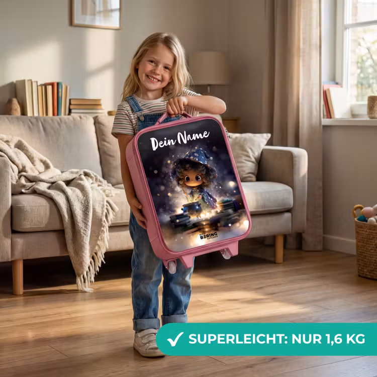 Magische Nacht vol Toverkunst Kinderkoffer - Roze klein -sfeer2_DE