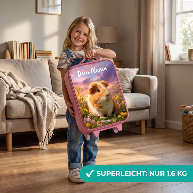 Cavia - Natuur - Dier Kinderkoffer - Roze klein -sfeer2_DE