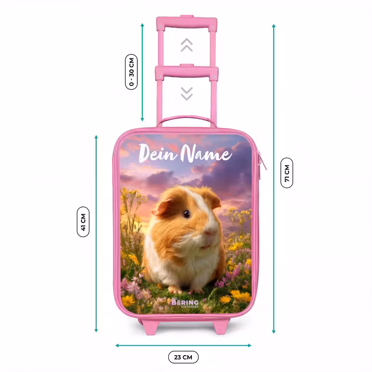 Cavia - Natuur - Dier Kinderkoffer - Roze klein -productfoto_formaten