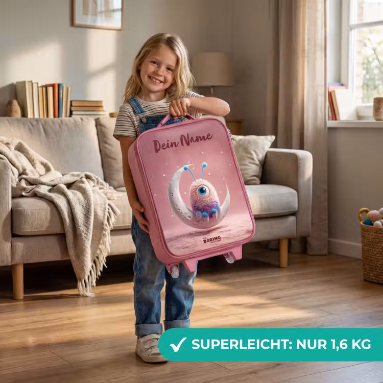 Maanwip met Pluizig Wezentje Kinderkoffer - Roze klein -sfeer2_DE